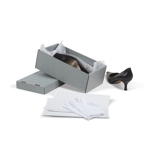 Gaylord Archival® E-flute Shallow Board Lid Shoe Preservation Kit