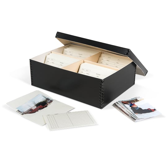 Gaylord Archival® High-Capacity Barrier Board Photo Box with Envelopes